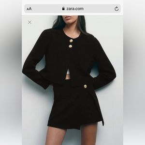 Zara matching skort and jacket set
